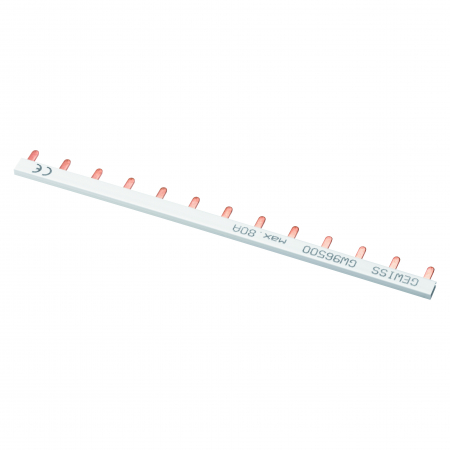 Bareta de alimentare-Pieptene - Bareta de alimentare 1P busbar pin 13M 80A Gewiss gri GW96500
