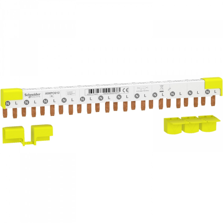 Bareta de alimentare-Pieptene - Bareta de alimentare 1P+N busbar pin 12M Acti9 Schneider A9XPC612