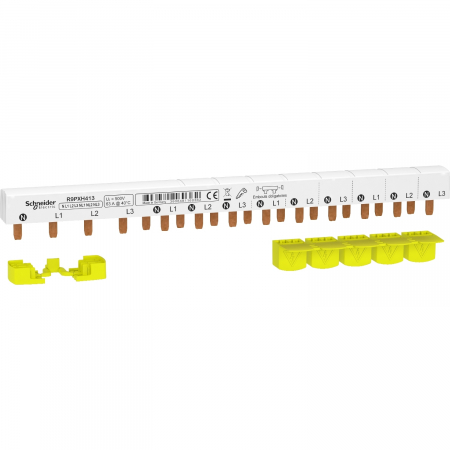 Bareta de alimentare-Pieptene - Bareta de alimentare 3P+N busbar pin 13M 63A Resi9 Schneider R9PXH413