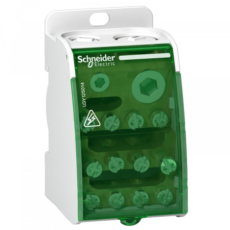 Distributie si comanda electrica - Bloc distributie repartitor 14 gauri 250A 1P Schneider LGY125014