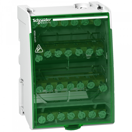 Distributie si comanda electrica - Bloc distributie repartitor 28 gauri 100A 4P Schneider LGY410028