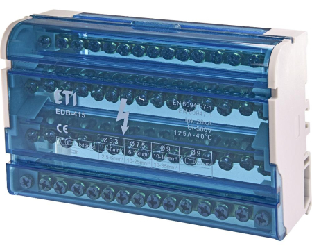 Repartitoare - Bloc distributie repartitor 4P 60 gauri 125A Eti 001102305
