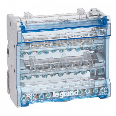Distributie si comanda electrica - Bloc distributie repartitor modular 4P 125A 6M Legrand 400408