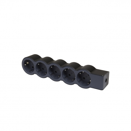 Prelungitoare si derulatoare - Bloc multipriza mobil 5x2P+T fara cablu negru Legrand 694578