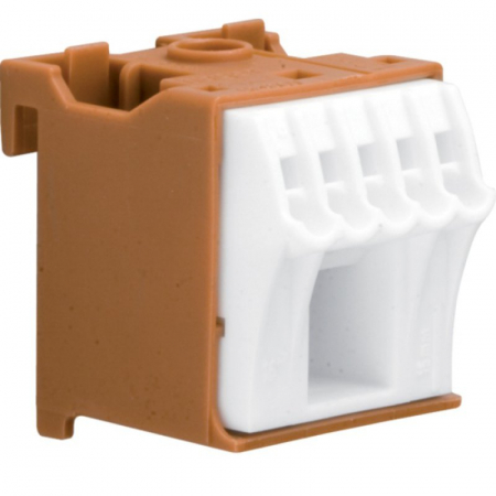 Distributie si comanda electrica - Borniera faza 6 borne QuickConnect Hager KN06P