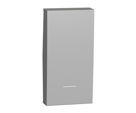 Alte functii Unica - Clapeta intrerupator indicator luminos 1M Noua Unica aluminiu NU910030N
