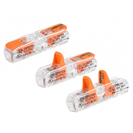 Clema conector de imbinare pentru toate tipurile de conductori 2x max 4mm Wago 221-2411 [1]