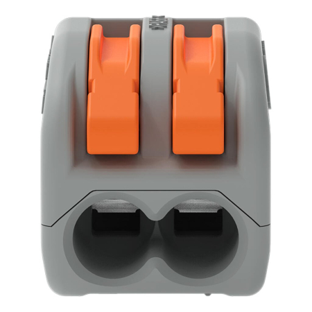 Clema conector pentru toate tipurile de conductori 2x max 4mm Wago 222-412 [1]
