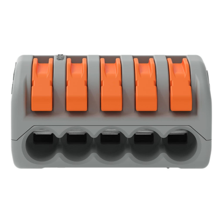 Clema conector pentru toate tipurile de conductori 5x max 4mm Wago 222-415 [1]
