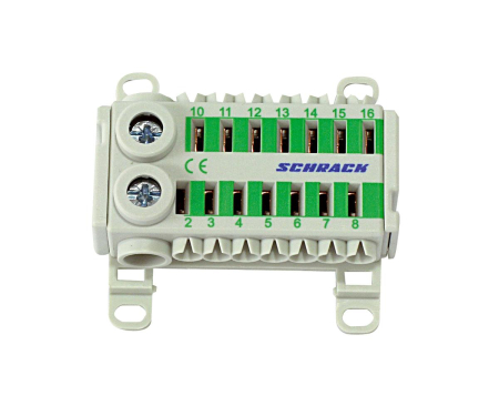 Distributie si comanda electrica - Clema cu conexiune rapida, verde, 2x25 mm, 14x6 mm Schrack IK021079