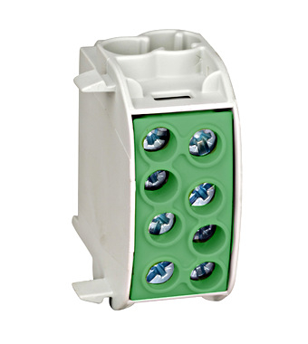 Distributie si comanda electrica - Clema de derivatie CU 35mmp 1P galben/verde Schrack IK026230