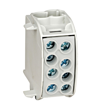 Distributie si comanda electrica - Clema de derivatie CU 35mmp 1P gri Schrack IK026210