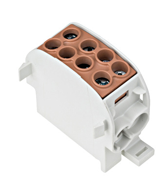 Distributie si comanda electrica - Clema de derivatie CU 35mmp 1P maro Schrack IK026240