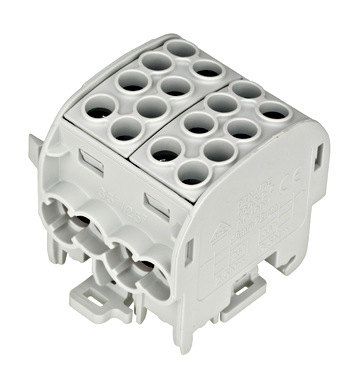 Clema de derivatie CU 35mmp 4 intrari - 4 iesiri gri Schrack IK026212 [2]
