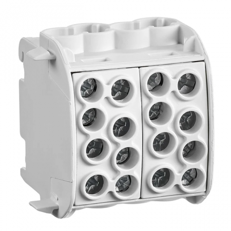 Cleme si conectori - Clema de derivatie Cu-Al 35mmp 4 intrari - 4 iesiri gri Schrack IKA26212