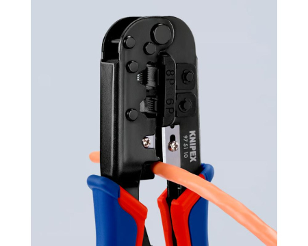 Cleste de sertizare fise Western 190mm Knipex 97 51 10 [1]