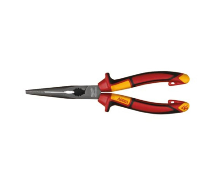 Scule meseriasi - Cleste VDE cu nas lung si varfuri rotunde 205mm Milwaukee 4932464564