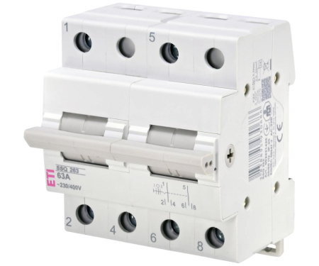 Distributie si comanda electrica - Comutator cu 3 pozitii 63A SSQ  263 Eti 002421426