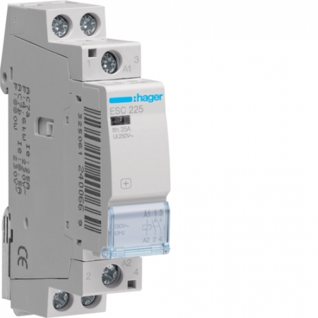 Toate produsele - Contactor modular 25A 2ND 230V Hager ESC225