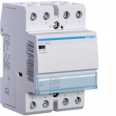 Toate produsele - Contactor modular 40A 4ND 230V Hager ESC440