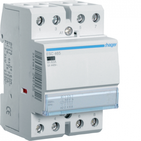 Toate produsele - Contactor modular 63A 2ND+2NI 230V Hager ESC465