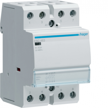 Toate produsele - Contactor modular 63A 4ND 230V Hager ESC463