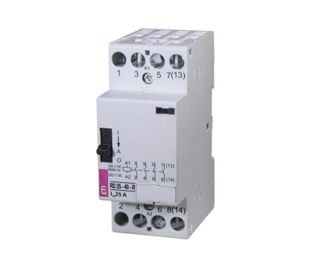 Contactoare - Contactor modular si cu comutare manuala 25A 2ND+2NI Eti 002464062
