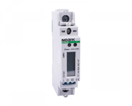 Tablouri electrice - Contor monofazic analogic direct 80A ModBus 1M Noark 107281