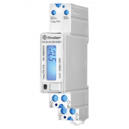 Tablouri electrice - Contor monofazic digital 40A 1M Finder 7M2482300001