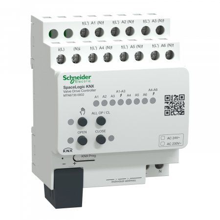 Prize si intrerupatoare - Controler actionare actuatoare termice 6 canale SpaceLogic KNX Schneider MTN6730-0002