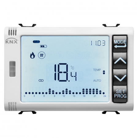 Gewiss Chorus - Cronotermostat + control umiditate 3M Easy Gewiss Chorus alb GW10794H