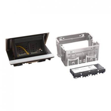 Cutie Pop-Up neechipata pentru blat 4M Legrand finisaj aluminiu 654803 [1]