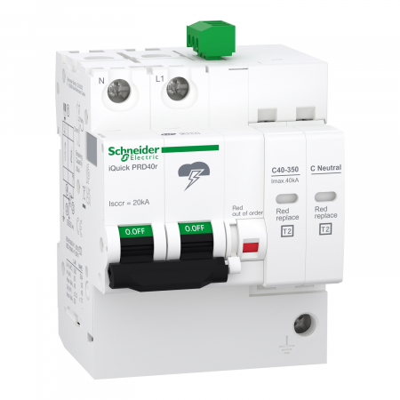 Descarcatoare - Descarcator cu transfer la distanta 1P+N 264V 40R Schneider A9L16292