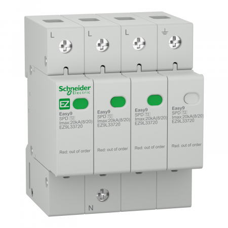 Descarcatoare - Descarcator supratensiune 3P+N 20kA Schneider EZ9L33720
