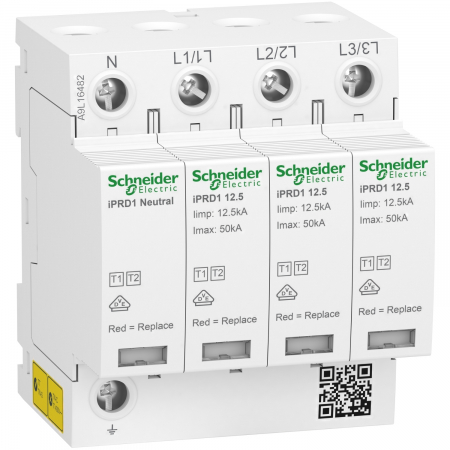 Descarcatoare - Descarcator supratensiune 3P+N 350V 12.5r Schneider A9L16482