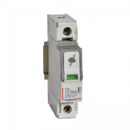 Distributie si comanda electrica - Descarcator supratensiune SPD T1+T2 12,5kA 1P Legrand 412270