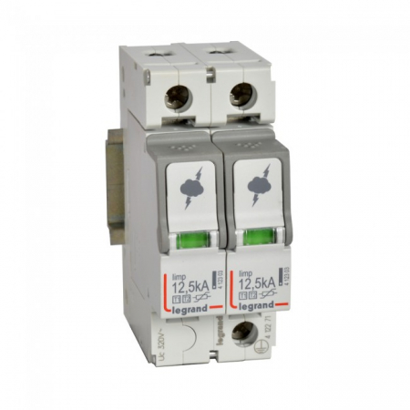 Distributie si comanda electrica - Descarcator supratensiune SPD T1+T2 12,5kA 2P Legrand 412271