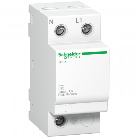 Descarcatoare - Descarcator supratensiune SPD T2 20kA 1P+N stanga Schneider A9L15692