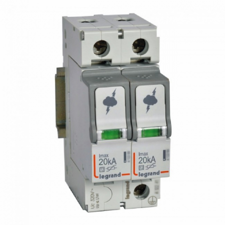 Descarcatoare - Descarcator supratensiune SPD T2 20kA 2P Legrand 412221