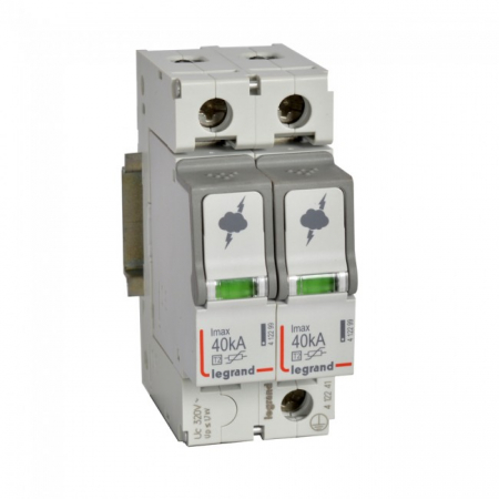 Descarcatoare - Descarcator supratensiune SPD T2 40kA 2P Legrand 412241