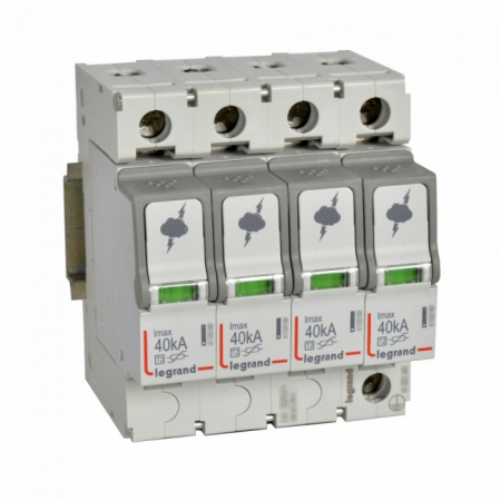 Descarcatoare - Descarcator supratensiune SPD T2 40kA 4P Legrand 412233