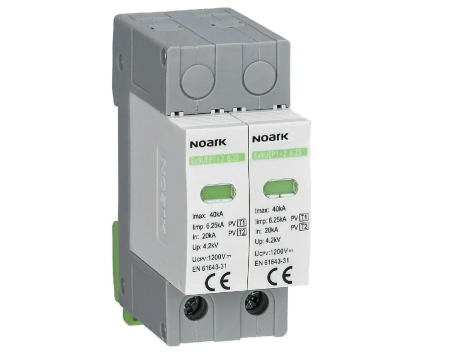 Toate produsele - Descarcator T1+T2 2P 1200V 6.25kA fara semnalizare Noark 111753