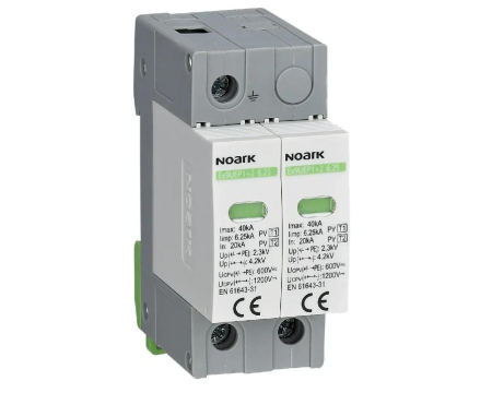 Toate produsele - Descarcator T1+T2 2P 600V 6.25kA semnalizare la distanta Noark 111748