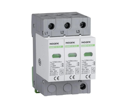 Distributie si comanda electrica - Descarcator T1+T2 3P 275V 12.5kA fara semnalizare Noark 103338