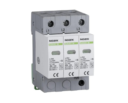 Toate produsele - Descarcator T2 3P 275V 20kA fara semnalizare Noark 103353