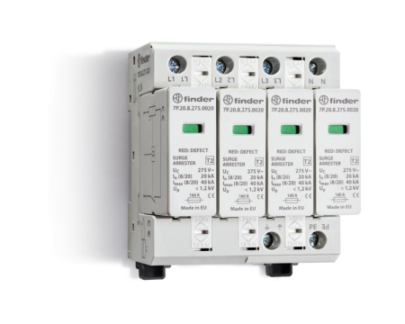Toate produsele - Descarcator T2, 4 varistoare, fara semnalizar Finder 7P2582750020