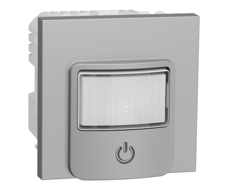 Intrerupatoare Unica - Detector miscare cu intrerupator I/O 10A 2M Noua Unica aluminiu NU352530