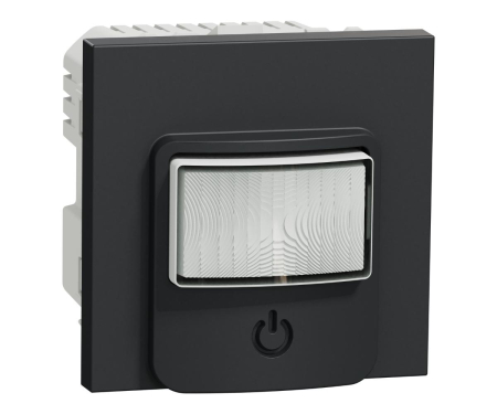 Intrerupatoare Unica - Detector miscare cu intrerupator I/O 10A 2M Noua Unica antracit NU352554