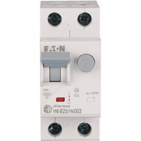 Diferential 25A 1P+N B 30mA 6kA HNB-B25/1N/003 Xpole Eaton 195123 [1]