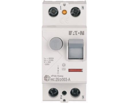 Protectie Diferentiala - Diferential 25A 2P 30mA 6kA Xpole tip A Eaton HNC-25/2/003-A